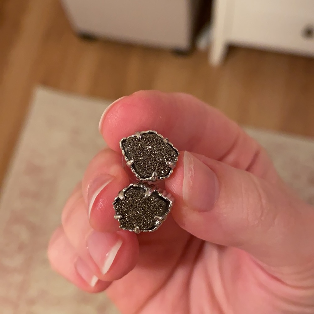 Charcoal Kendra Scott Druzy Studs